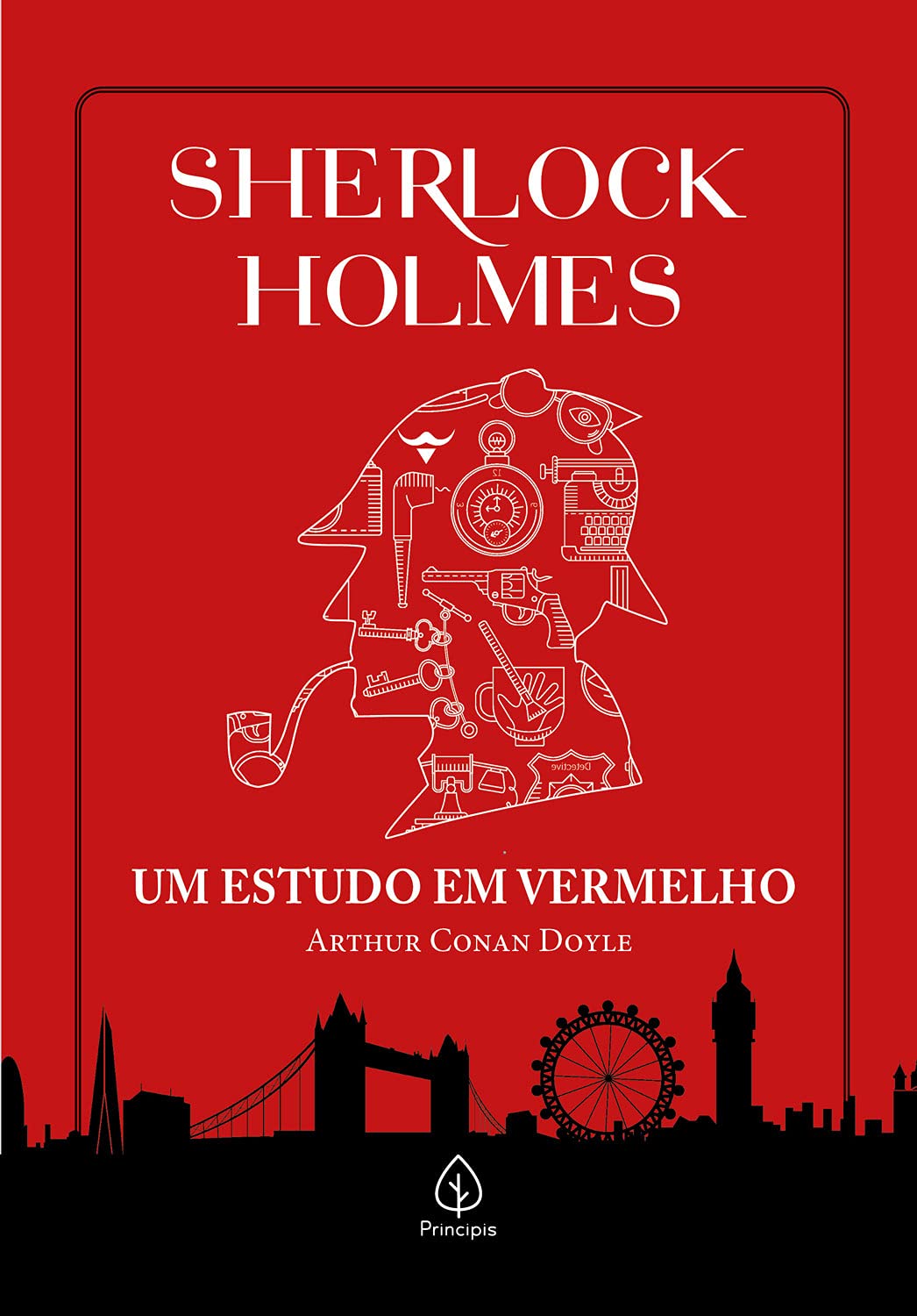 Livro Um estudo em vermelho, de Arthur Conan Doyle