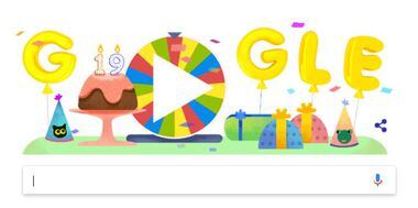 Google comemora seu aniversário de 19 anos com Doodle recheado de
