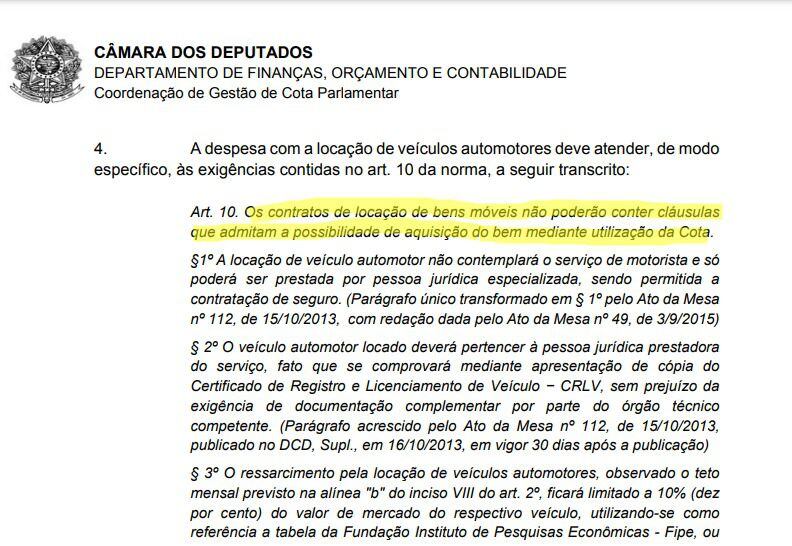 Deputado é investigado por comprar carro para irmã com cota