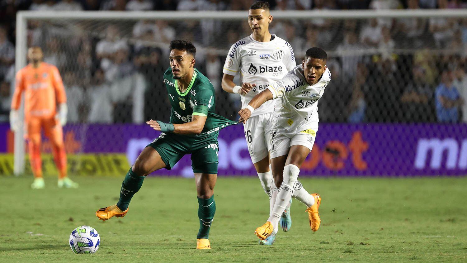 Empate sem gols marca clássico entre Palmeiras e Santos no