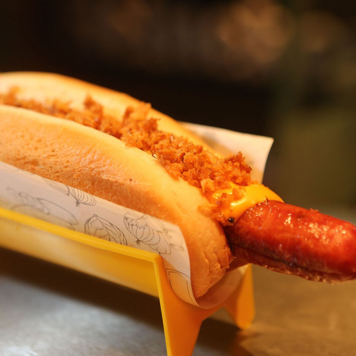 Sampa hotdog prensado