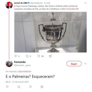 E aí, Fifa? Palmeiras, Flu, Fla, Santos e Grêmio têm Mundial