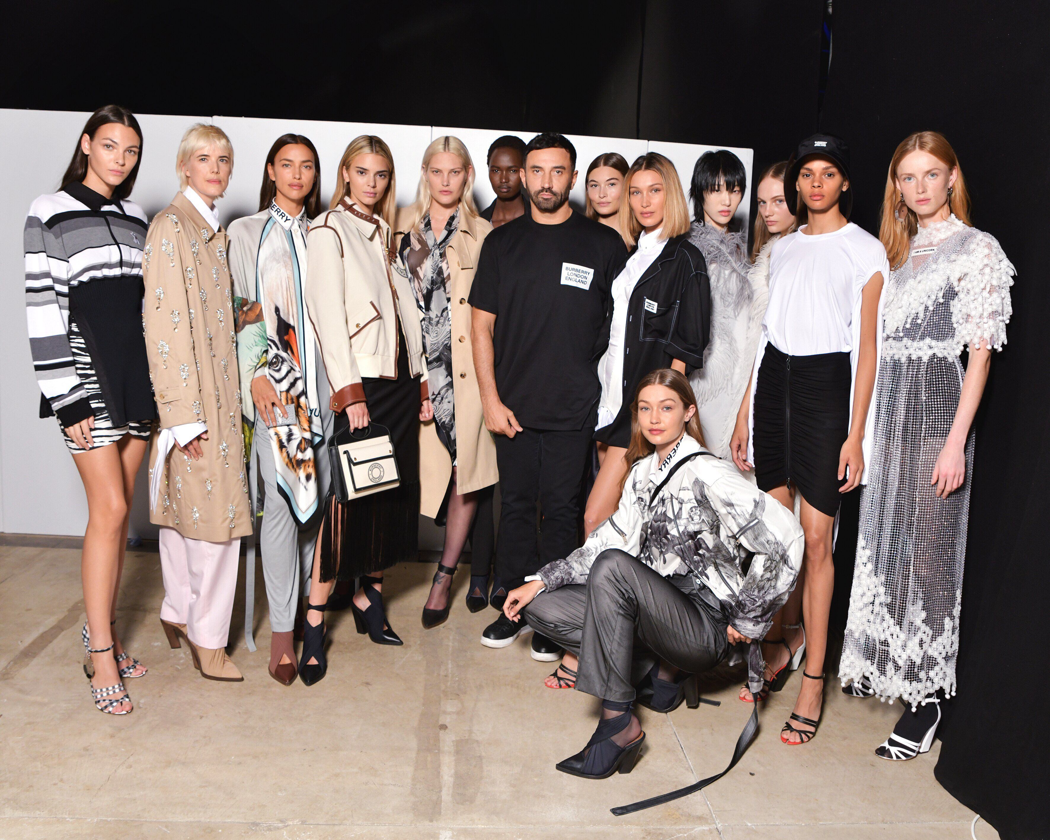 Backstage de um desfile em Milão