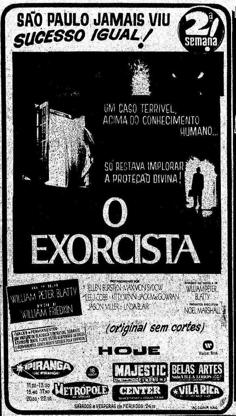 Cartazes de filmes clássicos de terror - Acervo - Estadão