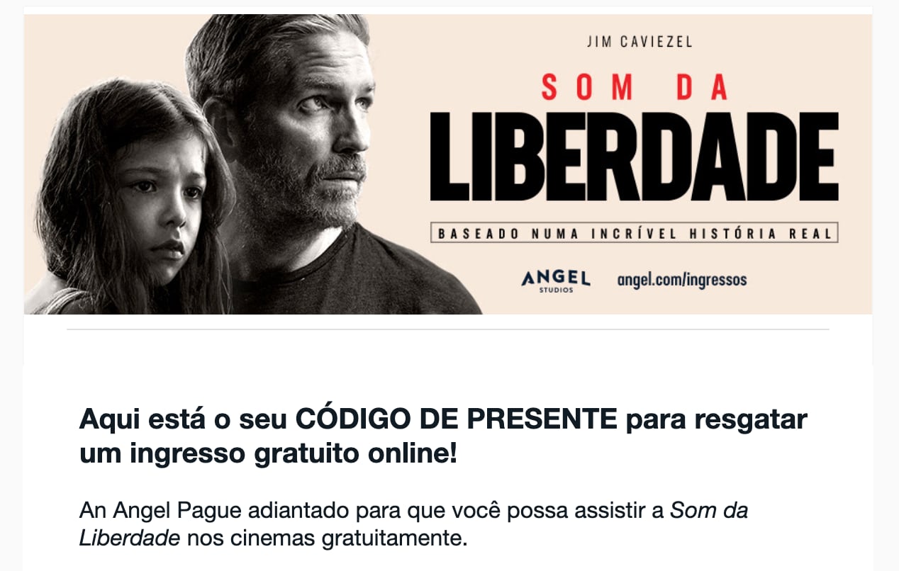 SUCESSO!, Som da Liberdade Estreia em 1º Lugar nas Bilheterias do Brasil