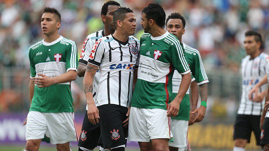 Muros do Allianz Parque foram pichados depois do empate no choque