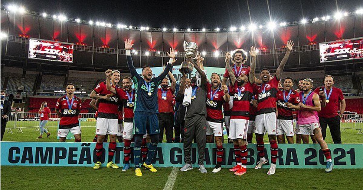 Flamengo celebra título da Taça Guanabara com massagista Deni ...