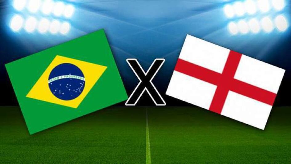 Brasil x Inglaterra onde assistir, horário e escalação das equipes