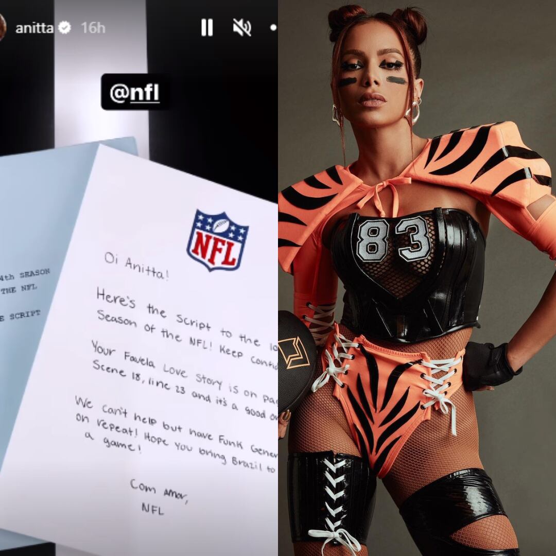 Anitta mostra look de show inspirado no Super Bowl e usa número de